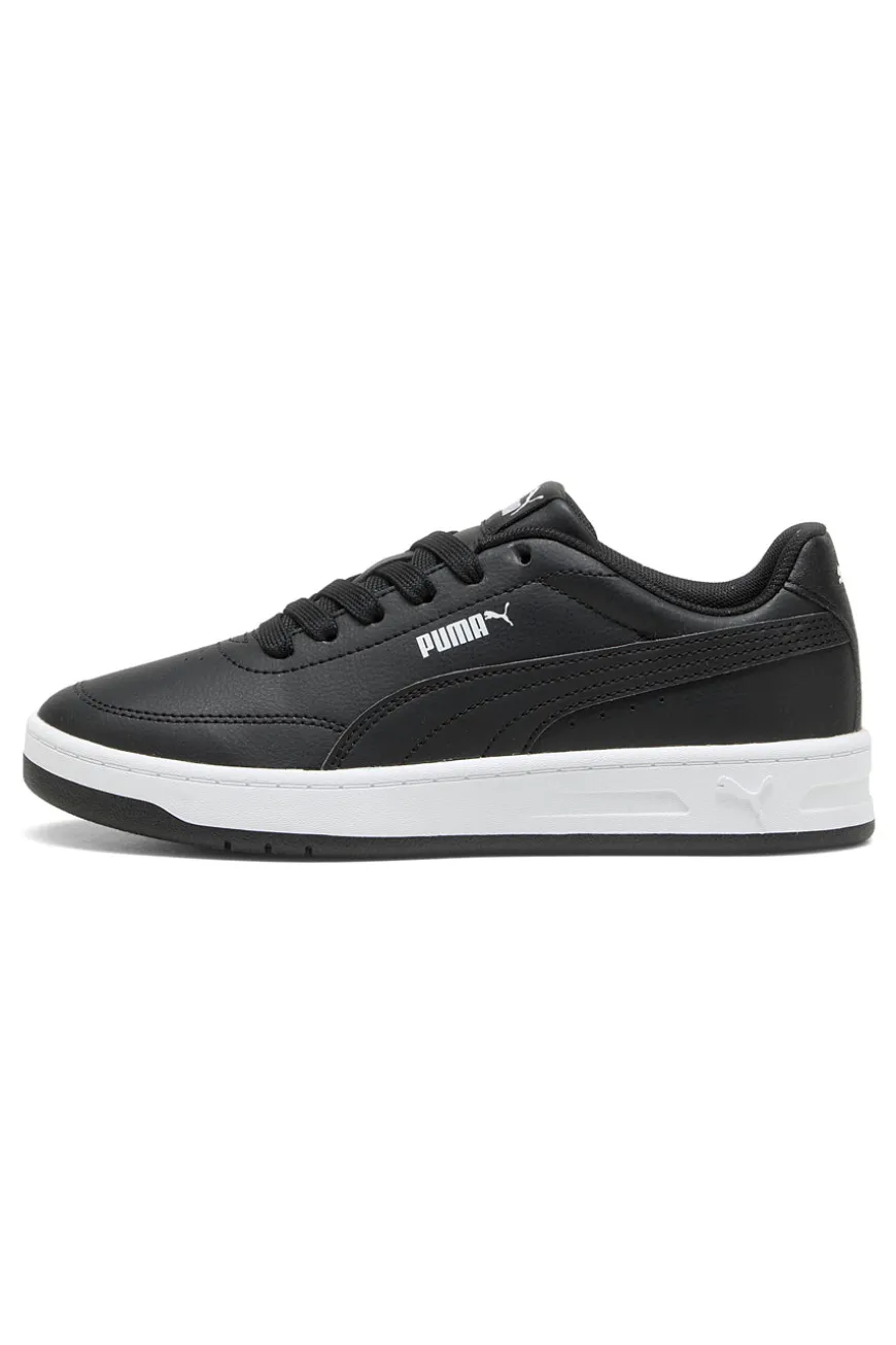 Sneakers nere in materiali sintetici con suola bicolore Puma Court Classic Clean Jr