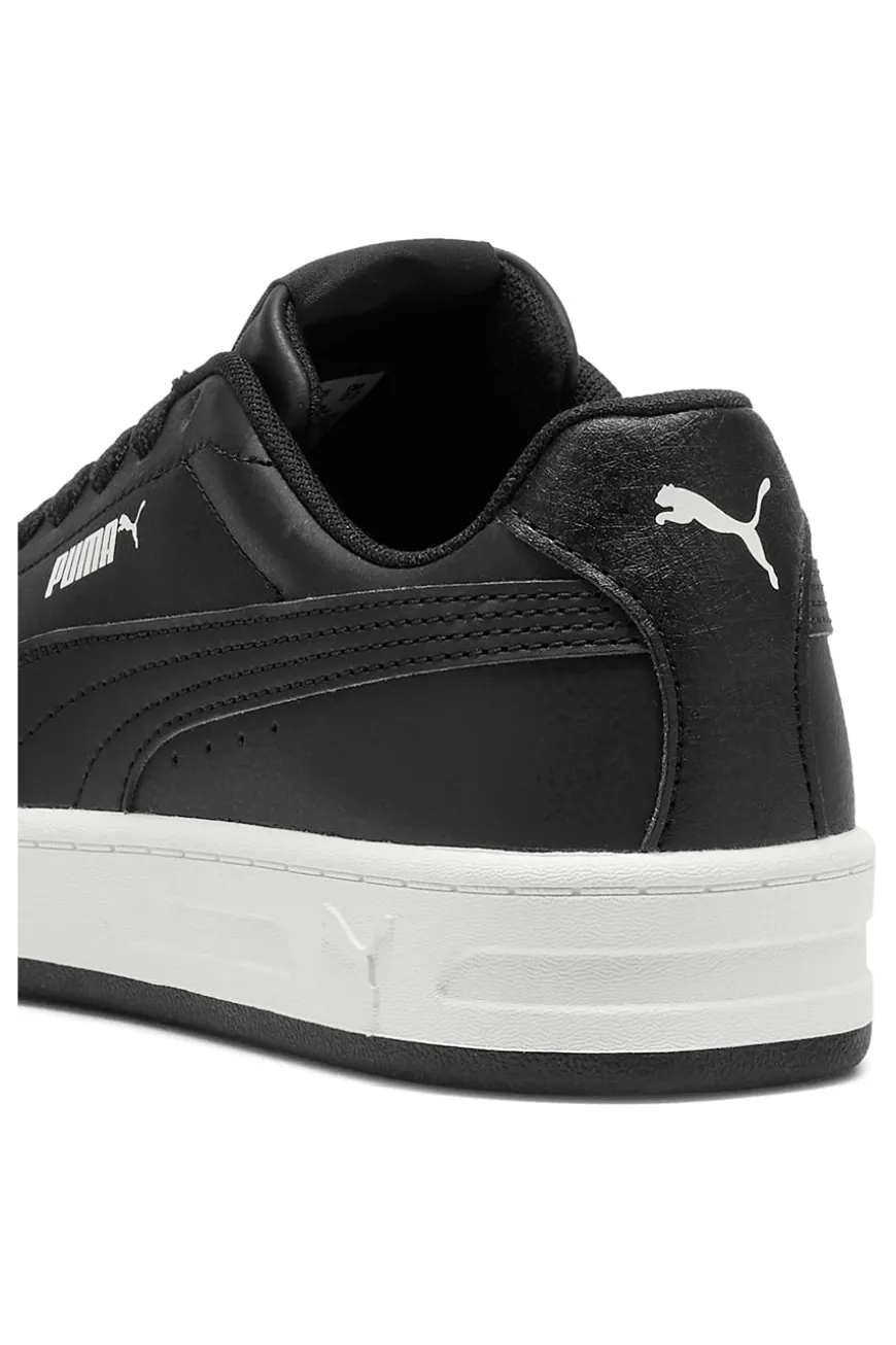 Sneakers nere in materiali sintetici con suola bicolore Puma Court Classic Clean Jr
