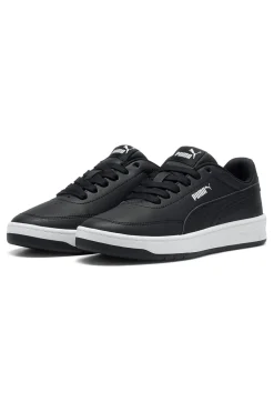 Sneakers nere in materiali sintetici con suola bicolore Puma Court Classic Clean Jr