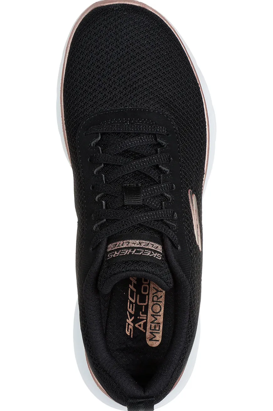 Sneakers nere in mesh con Air-Cooled Memory Foam vegan Skechers R SPORT WOMENS