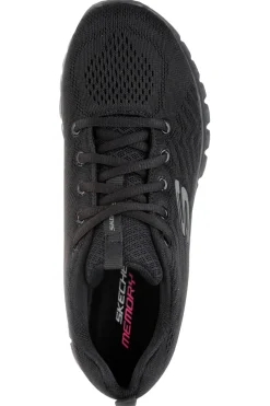 Sneakers nere in mesh con Memory Foam Skechers Graceful Get Connected