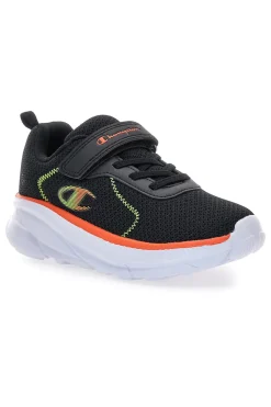 Sneakers nere in mesh con suola chunky e dettagli arancioni Champion HRO J B PS Low Cut
