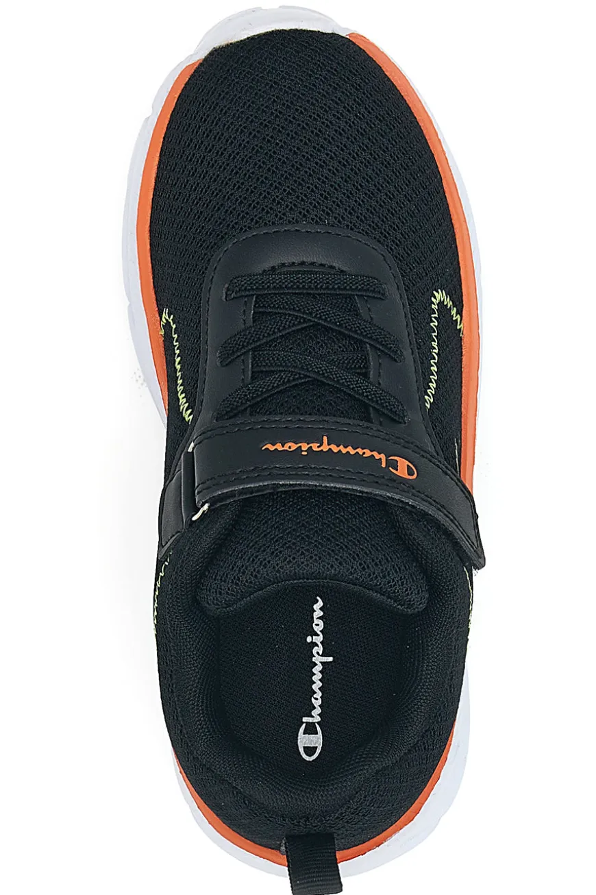 Sneakers nere in mesh con suola chunky e dettagli arancioni Champion HRO J B PS Low Cut