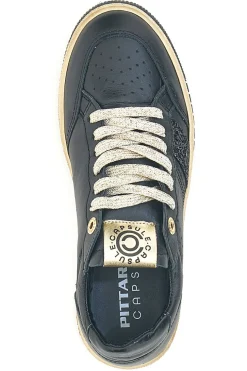 Sneakers nere in pelle con dettagli glitter Made in Italy Pittarello Capsule Kelly