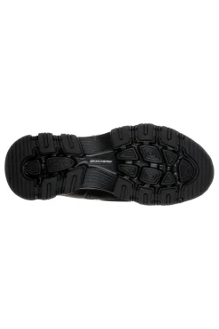Sneakers nere in pelle con Memory Foam Skechers Iconic Unabashed