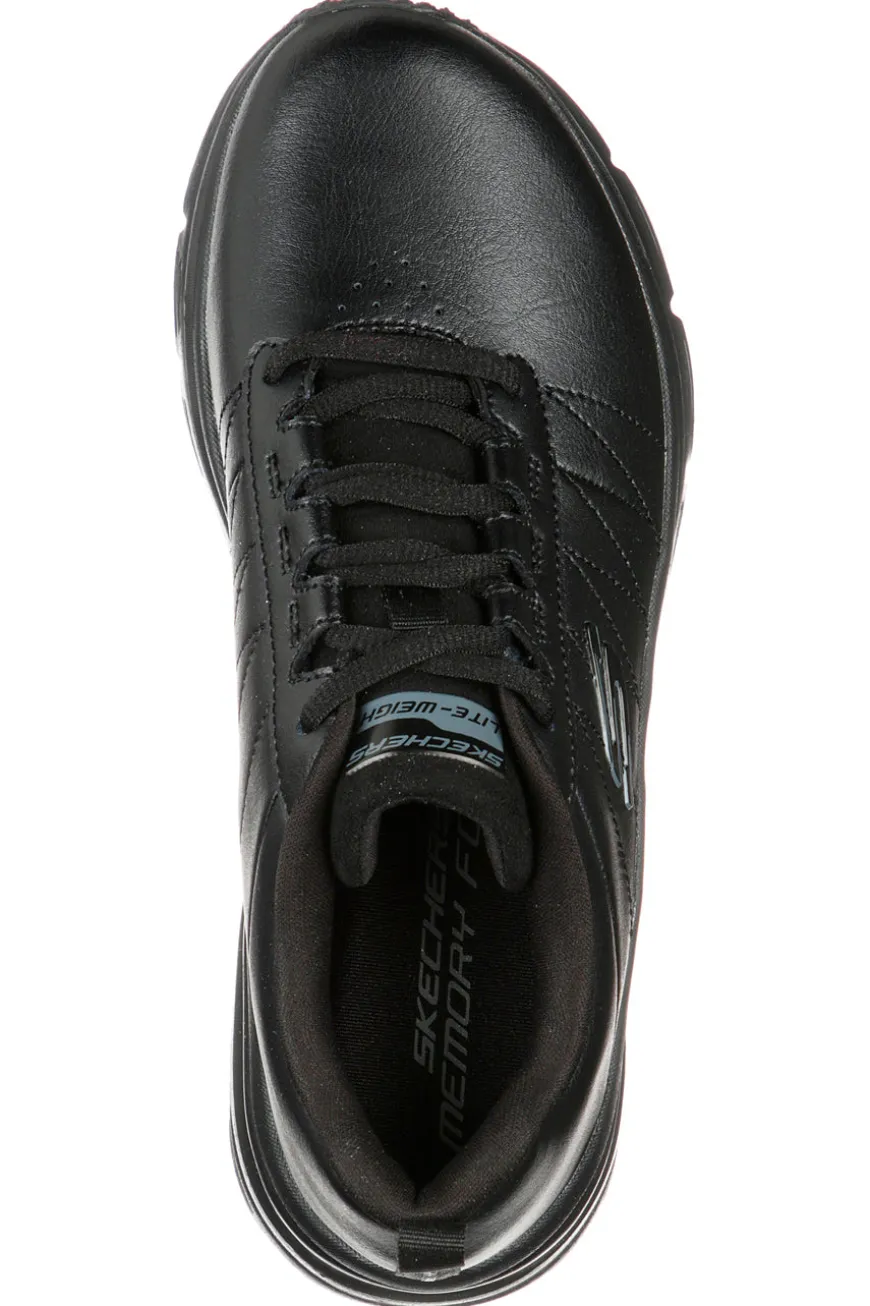 Sneakers nere in pelle con Memory Foam Skechers Fashion Fit Effortless