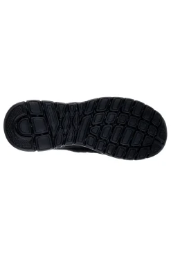 Sneakers nere in pelle e mesh con soletta memory foam Skechers Burns Agoura da Uomo