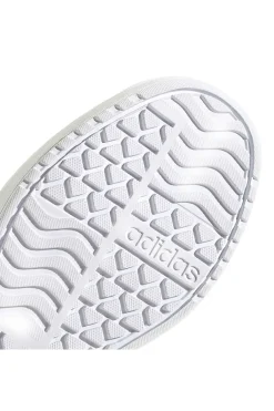 Sneakers nere in suede platform con strisce bianche Adidas VL Court Bold J