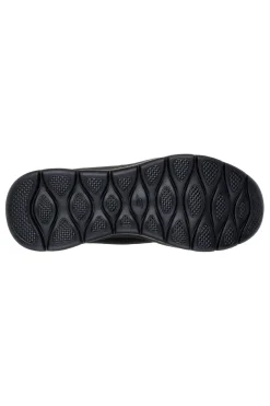 Sneakers nere slip-on in mesh con Air Cooled Memory Foam Skechers Go Walk Flex Netro