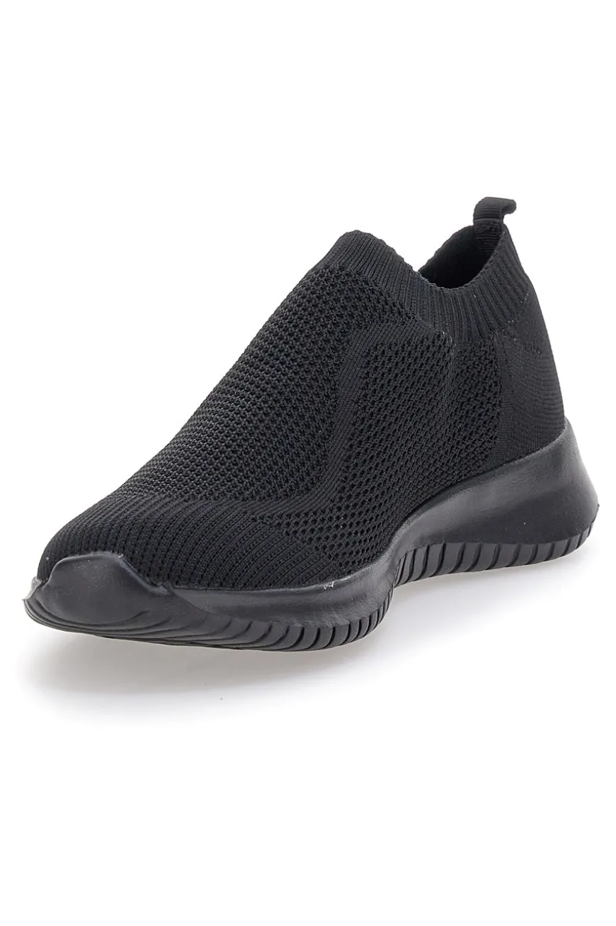 Sneakers Nere Slip-On In Mesh W Max 400