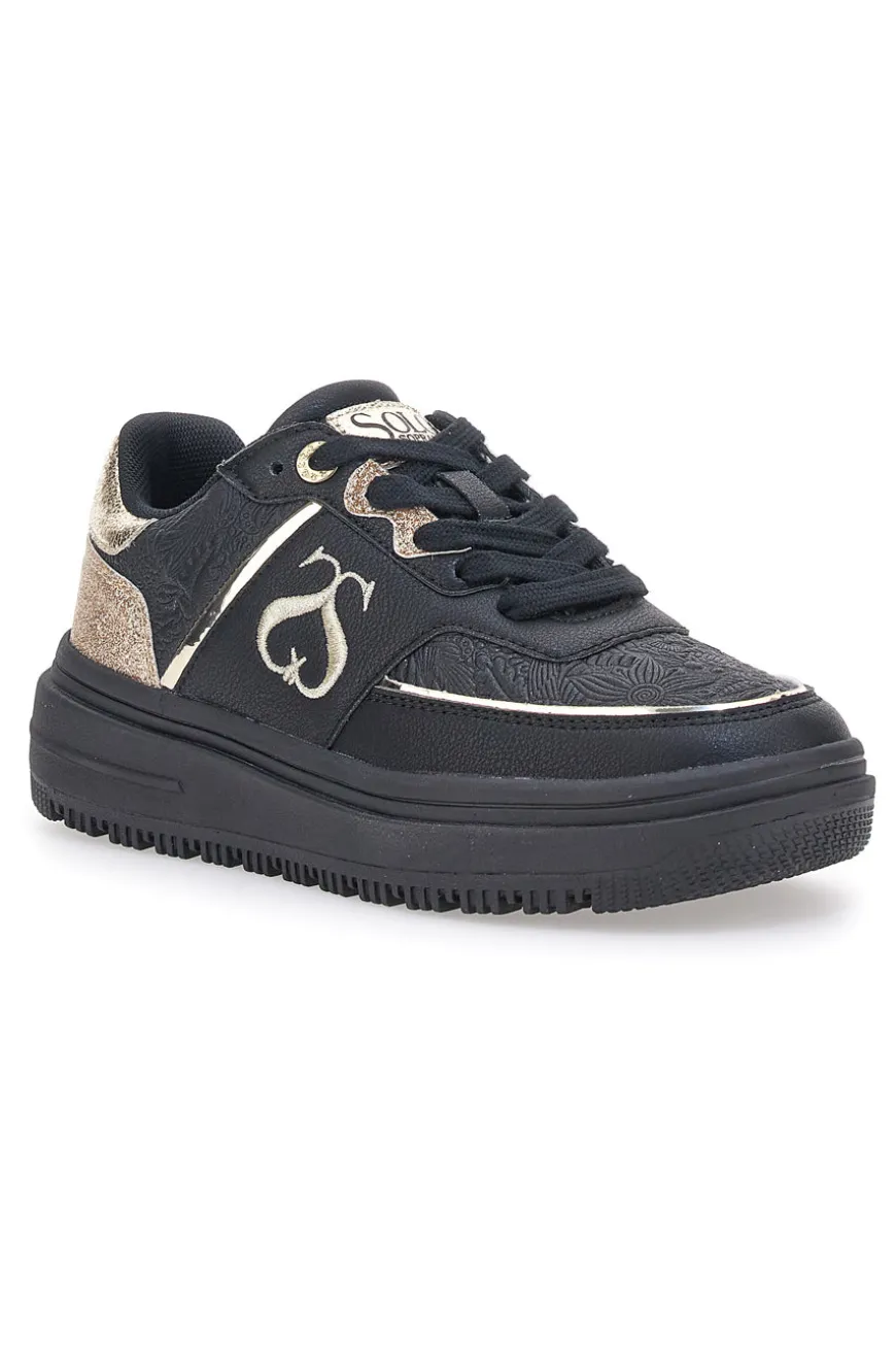 Sneakers Nere Soprani Sport City Mirror Glitter