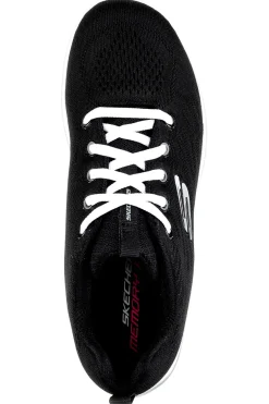 Sneakers nero bianco Memory Foam Skechers Graceful Get Connected