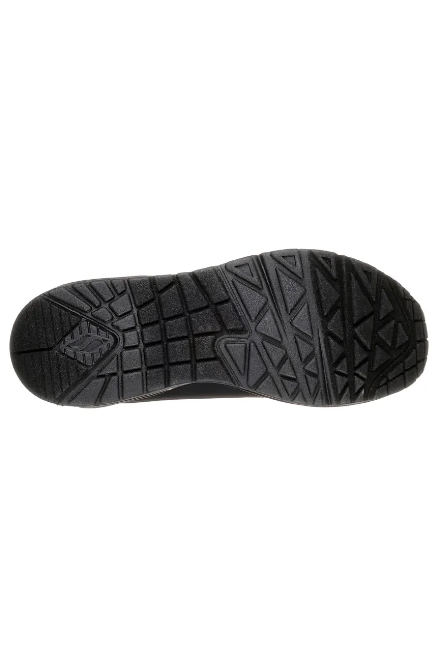 Sneakers Nero Con Air-Cooled Memory Foam Skech-Air Skechers Uno Stand on Air