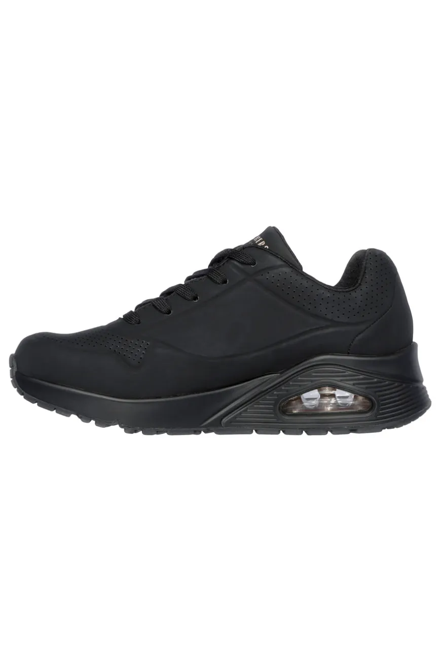 Sneakers Nero Con Air-Cooled Memory Foam Skech-Air Skechers Uno Stand on Air
