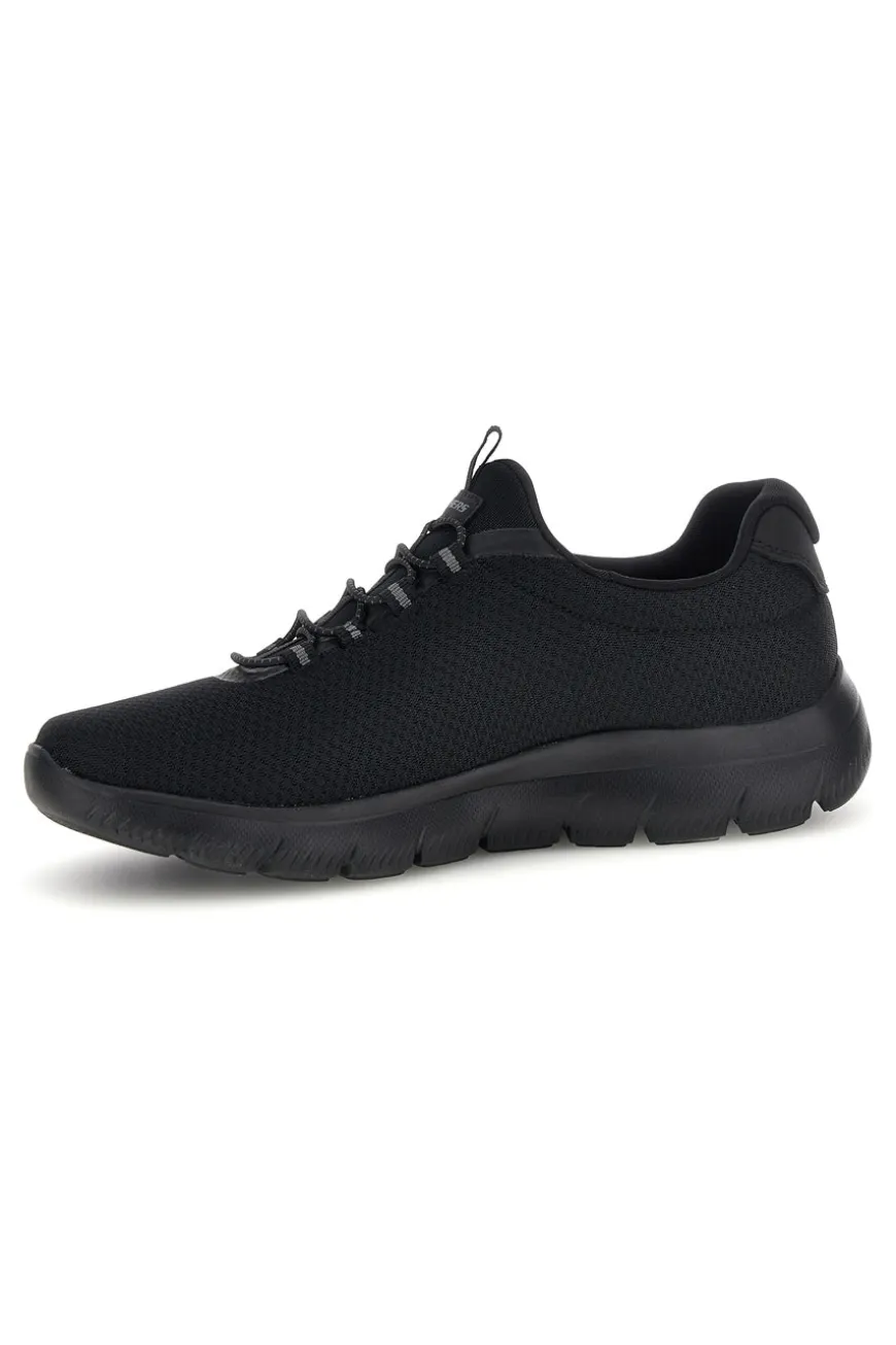 Sneakers nero con lacci e memory foam Skechers Summits Corlen