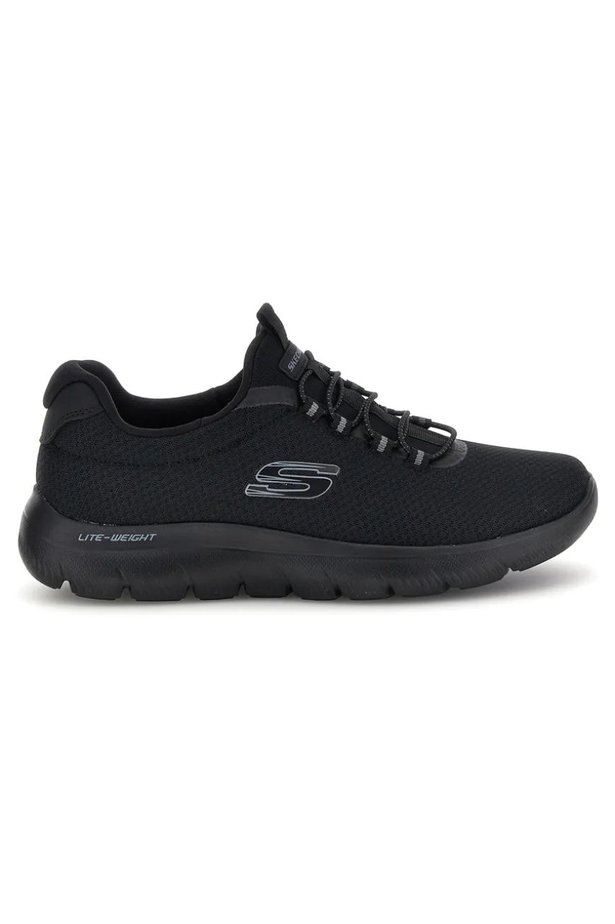 Sneakers nero con lacci e memory foam Skechers Summits Corlen