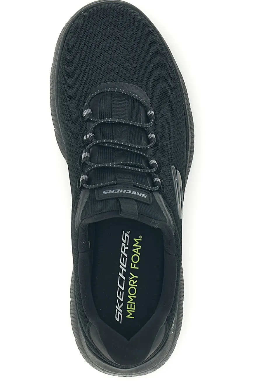 Sneakers nero con lacci e memory foam Skechers Summits Corlen