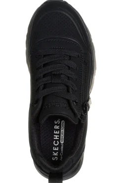 Sneakers nero Memory Foam con zip Skechers Uno Lite Easy Zip