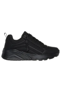 Sneakers nero Memory Foam con zip Skechers Uno Lite Easy Zip