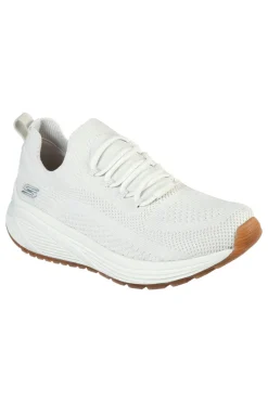 Sneakers off white in mesh slip on con memory foam Skechers Bobs Sparrow 2.0 Allegiance Crew
