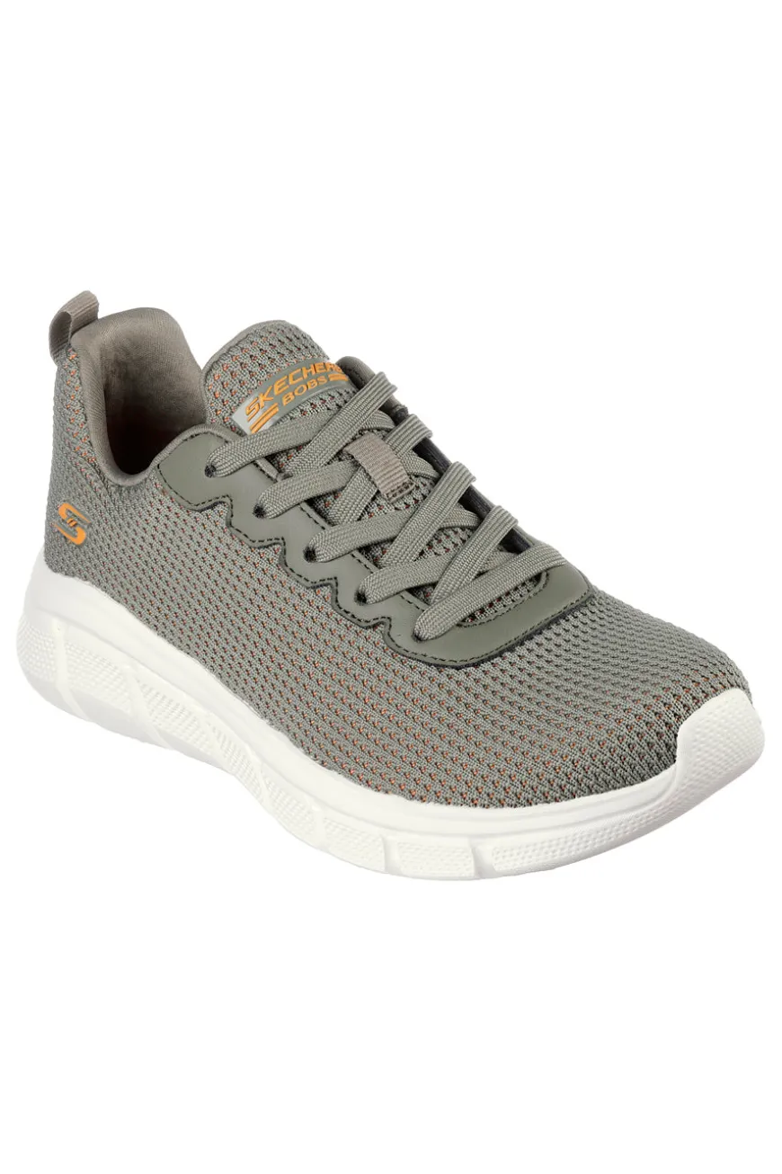 Sneakers olive knit con Memory Foam vegan Skechers BOS BOBS SPORT WOMENS