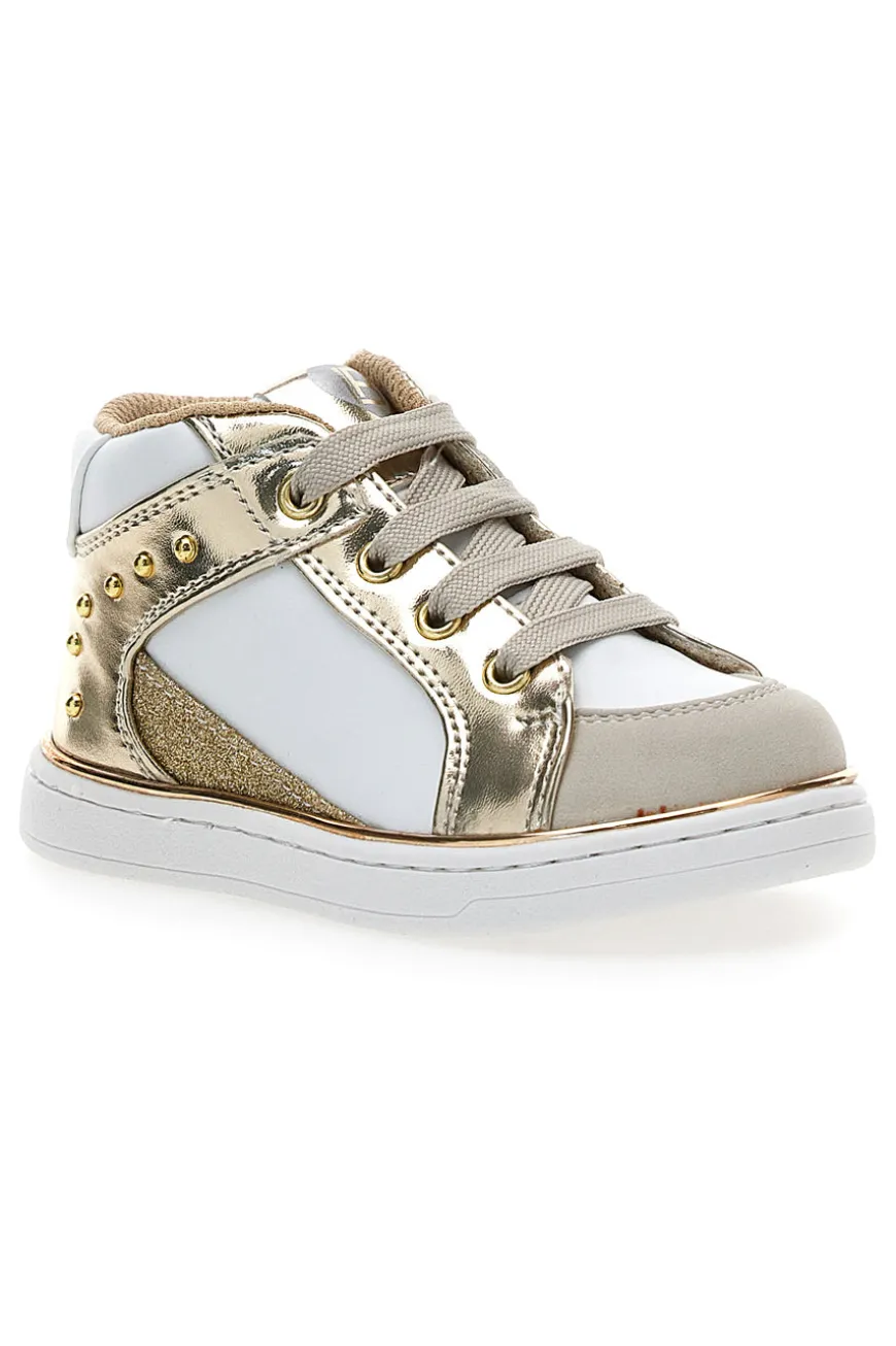 Sneakers oro e bianche con inserti laminati Laura biagiotti AG1770216717