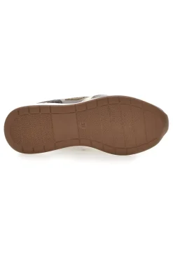 Sneakers oro e bronzo con logo glitter Laura Biagiotti L97609515