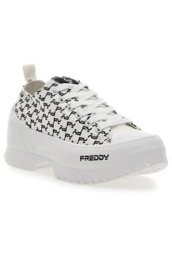 Sneakers Platform Bianche Freddy 7582