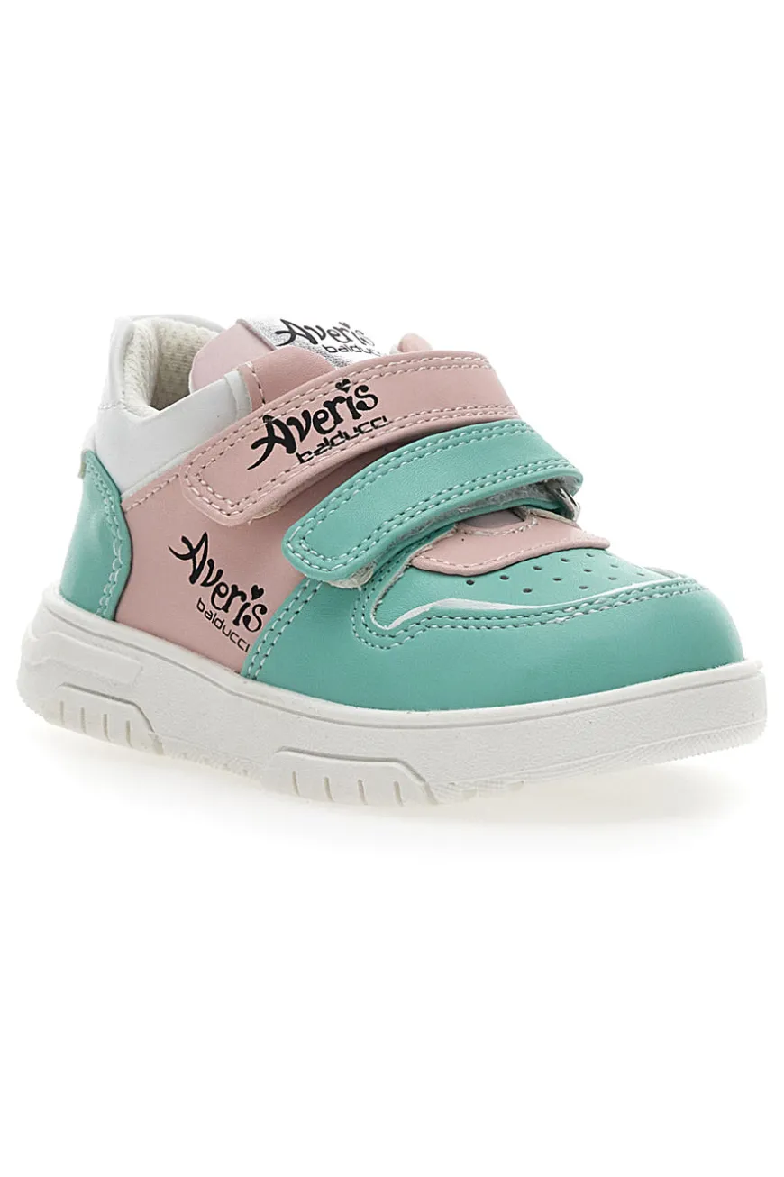 Sneakers Primi Passi Averis 4201 Verdi e Rosa