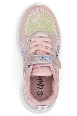 Sneakers Rosa con Brillantini e Stampa UNICORNO S8010119T