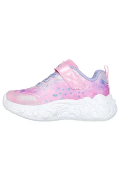 Sneakers rosa con luci e glitter Skechers Eternal Heart Lights