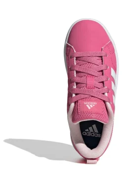 Sneakers rosa con strisce bianche in materiale riciclato Adidas VS Pace 2.0 K