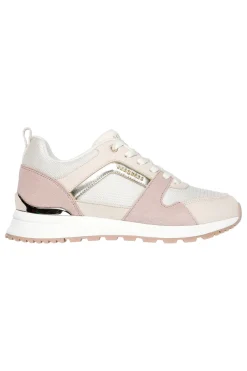 Sneakers Rosa e Oro con Tomaia in Pelle Skechers Street Runway - Posh Gal
