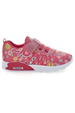 Sneakers rosa fantasia floreale primi passi Pitt kids PK1391G