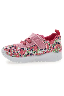 Sneakers rosa fantasia multicolor primi passi Pitt kids PK1394A