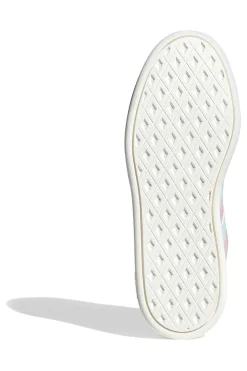 Sneakers rosa in suede con strisce azzurre e suola preformata Adidas Breaknet Sleek J