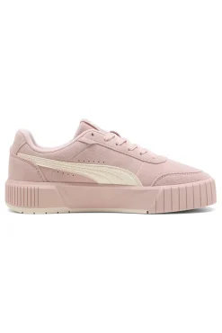 Sneakers rosa in suede con suola rialzata Puma CARINA MIA SD