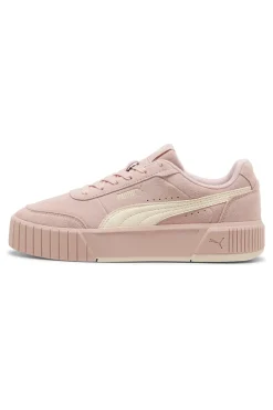 Sneakers rosa in suede con suola rialzata Puma CARINA MIA SD