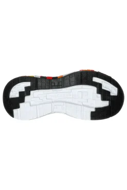 Sneakers rosse con dettagli pixelati e luci Skechers Mega-Craft 3