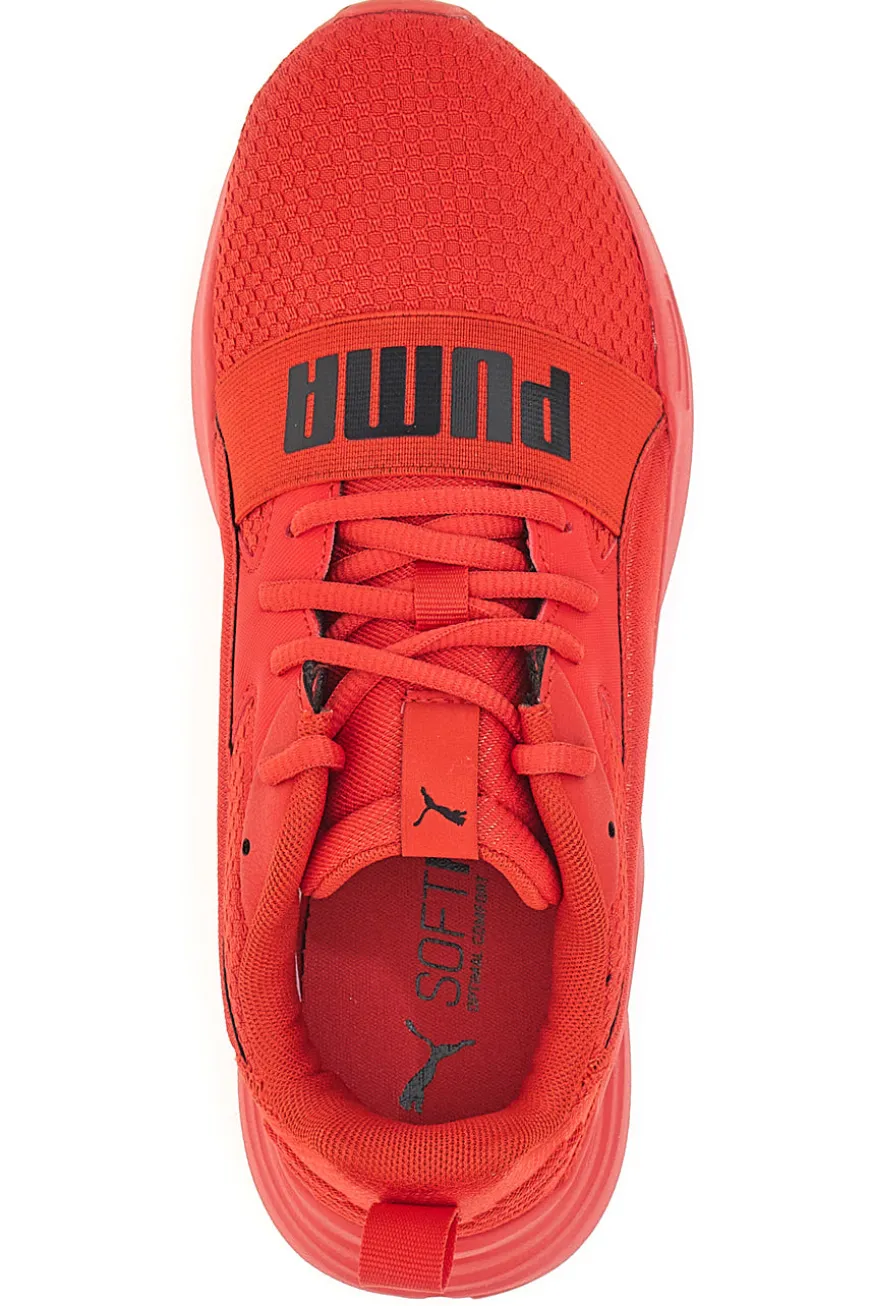Sneakers Rosse Con Tomaia In Mesh Puma Wired Run Pure Jr