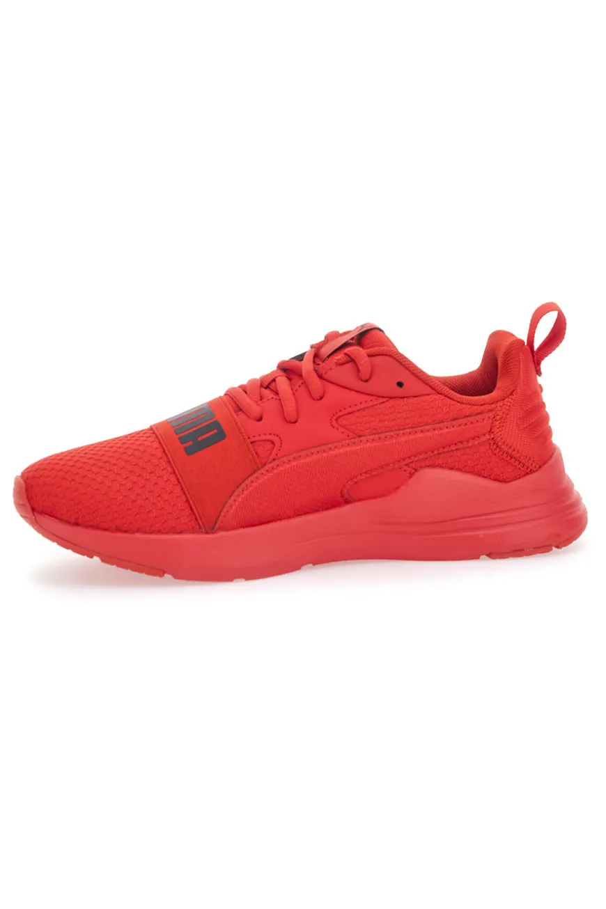 Sneakers Rosse Con Tomaia In Mesh Puma Wired Run Pure Jr