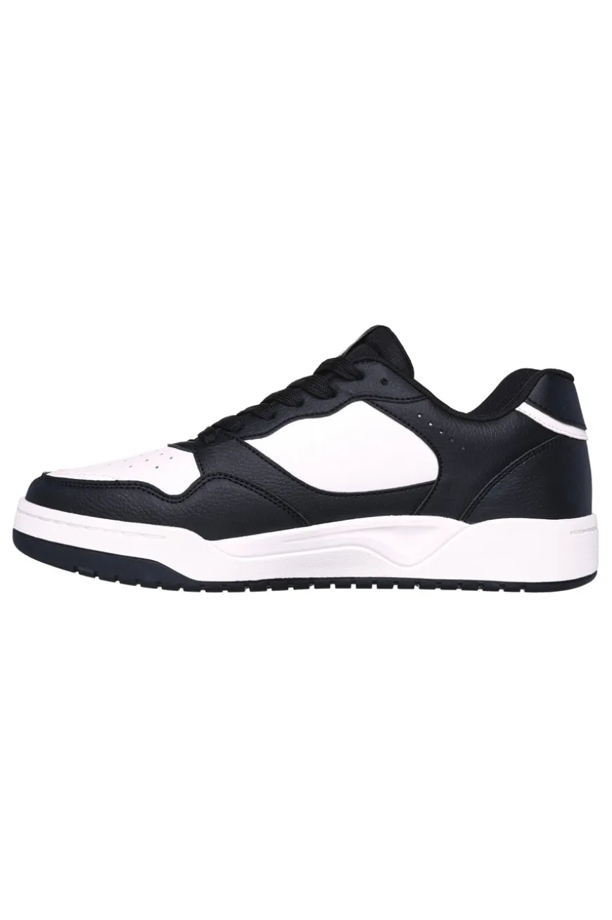 Sneakers Skechers Koop-Volley Low Varsity Nere-Bianche
