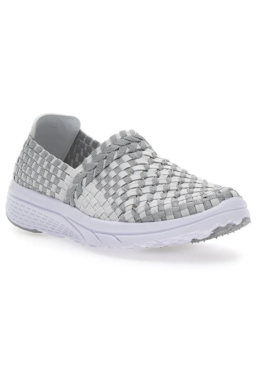 Sneakers Slip-on Overland 640 Bianche e Grigie