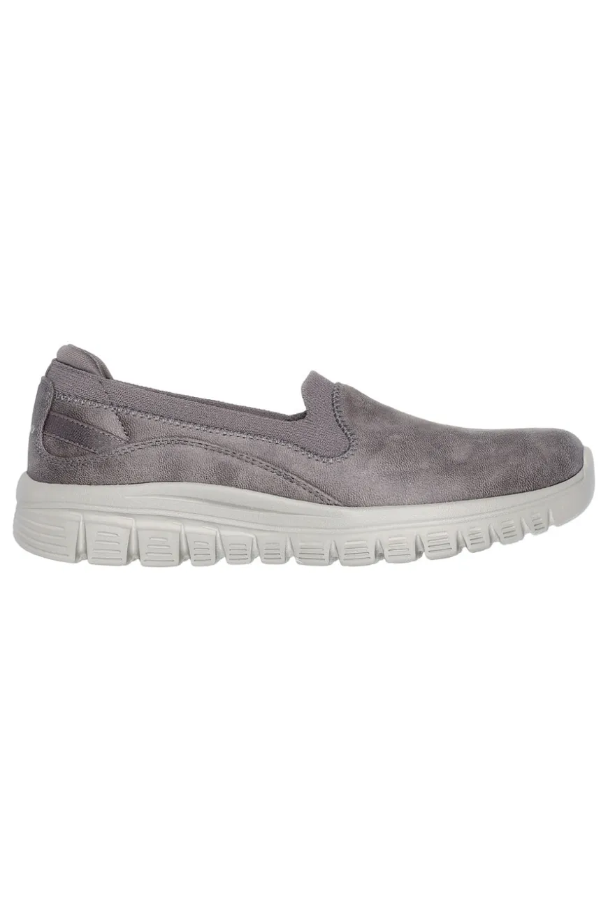 Sneakers Slip On Vegan Taupe SKECHERS GRACEFUL LEANING IN