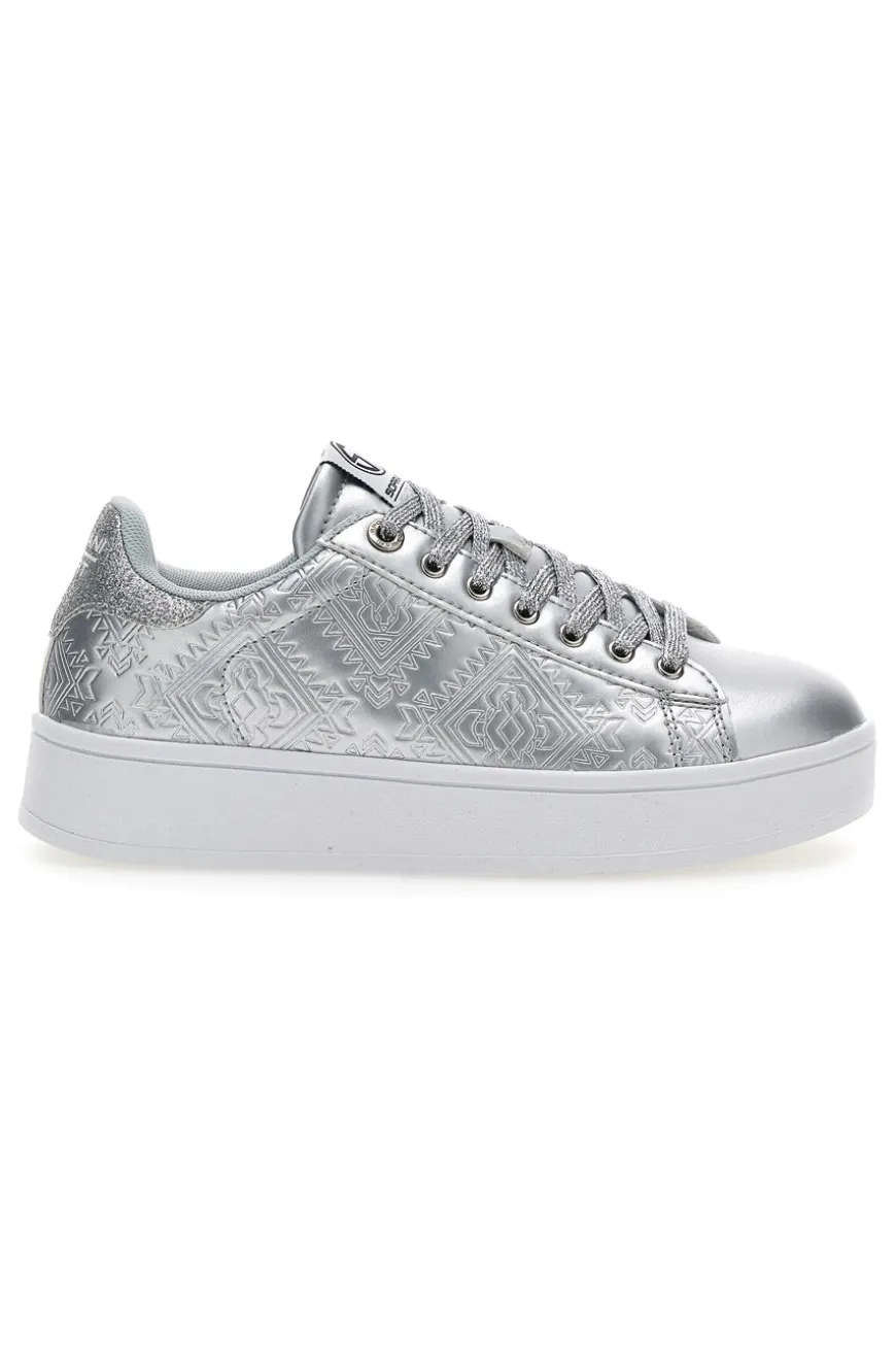 Sneakers Soprani Etnic Fantasy Argento