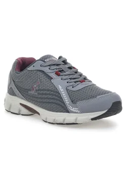 Sneakers Sportive Grigie e Bordeaux AUSTRALIAN AU24M110