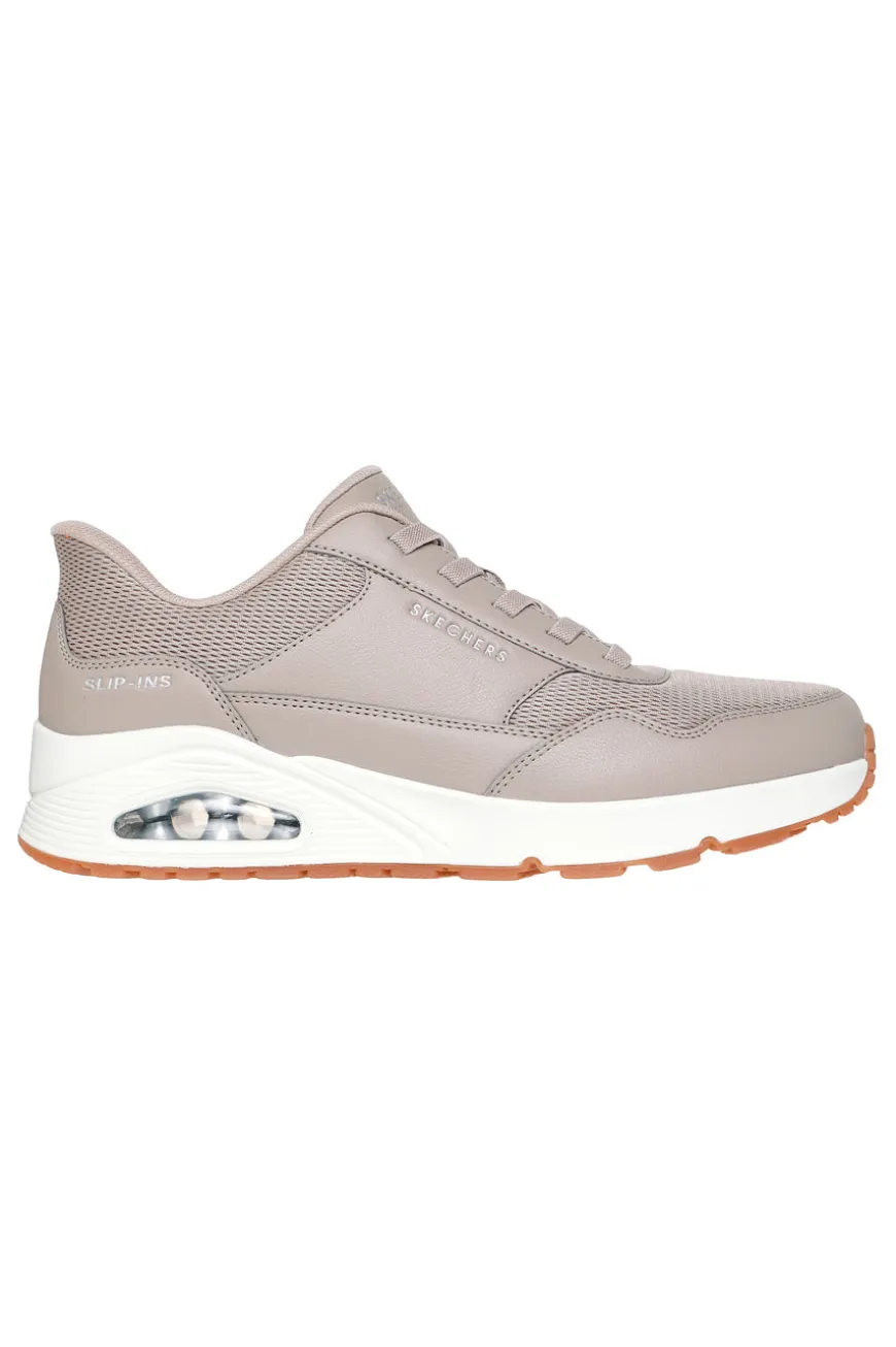 Sneakers Taupe con suola Bianca SKECHERS Street Hands Free Slip-ins: Uno Bankia