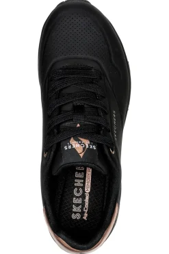 Sneakers total black con dettagli oro Skechers Uno Golden Air
