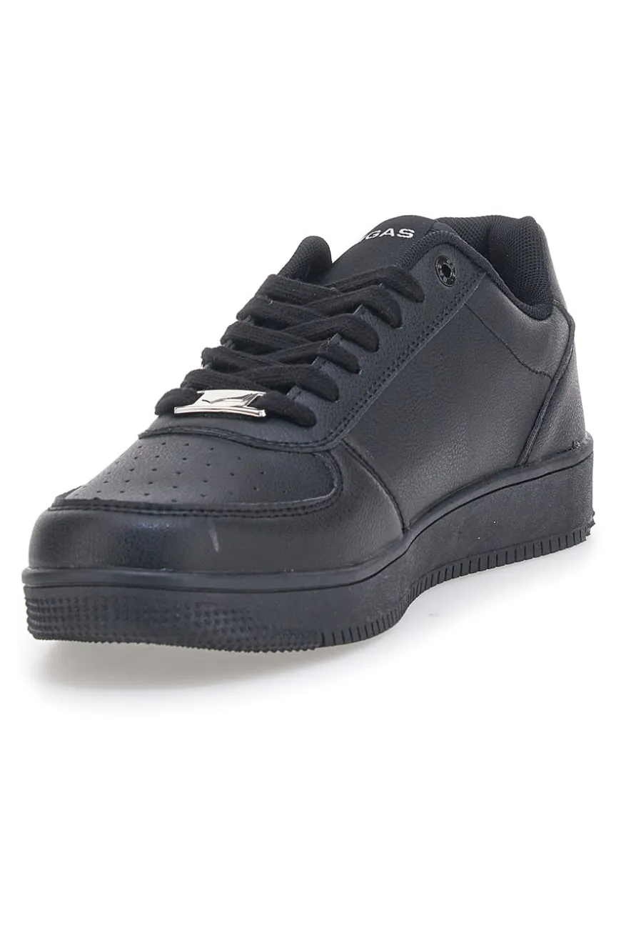 Sneakers total black in materiale sintetico Gas Kevin Ltx