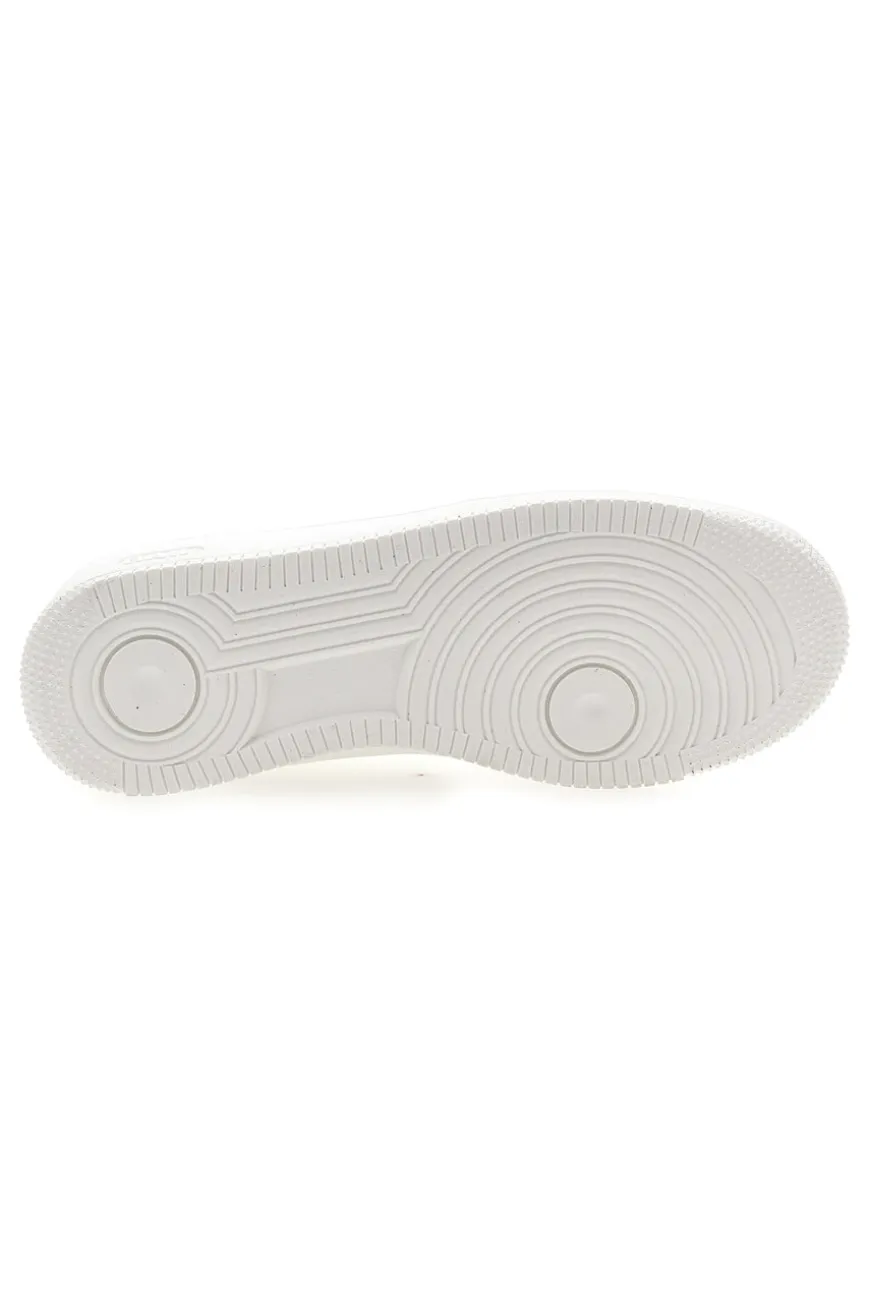 Sneakers total white in materiale sintetico Gas Kevin -Ltx
